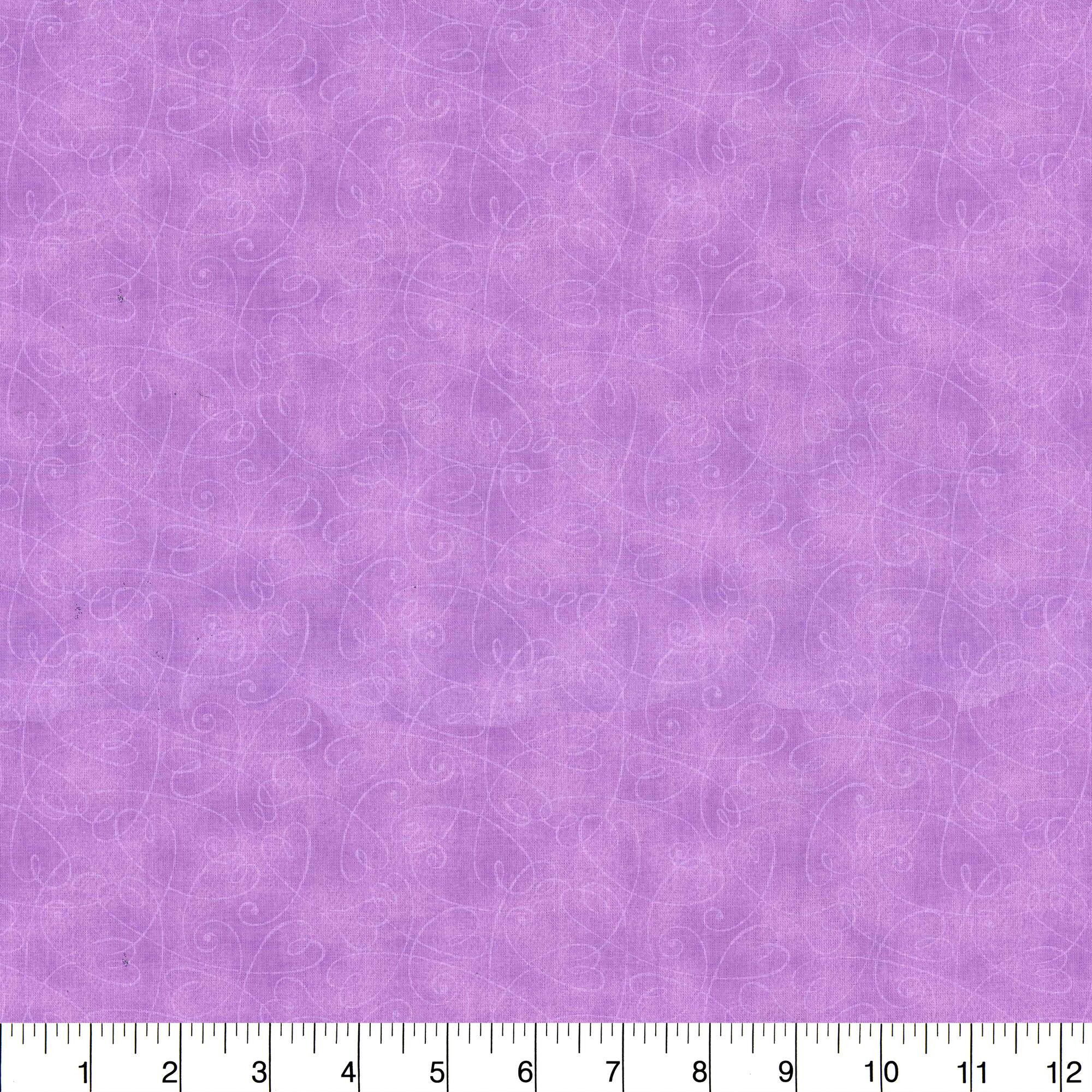 Fabric Traditions Tonal Purple Heart Print Cotton Fabric